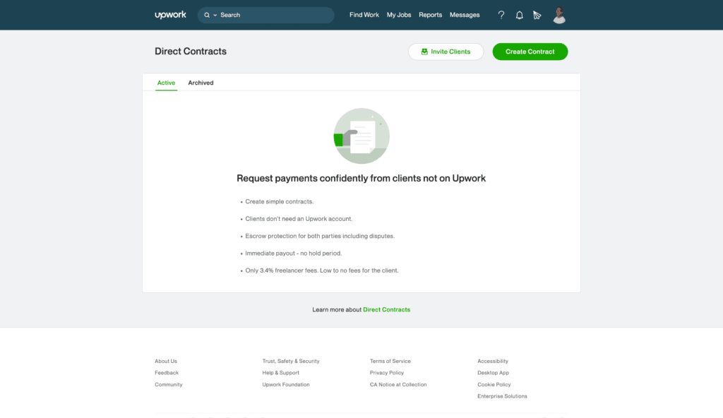 Direct Contract on Upwork
