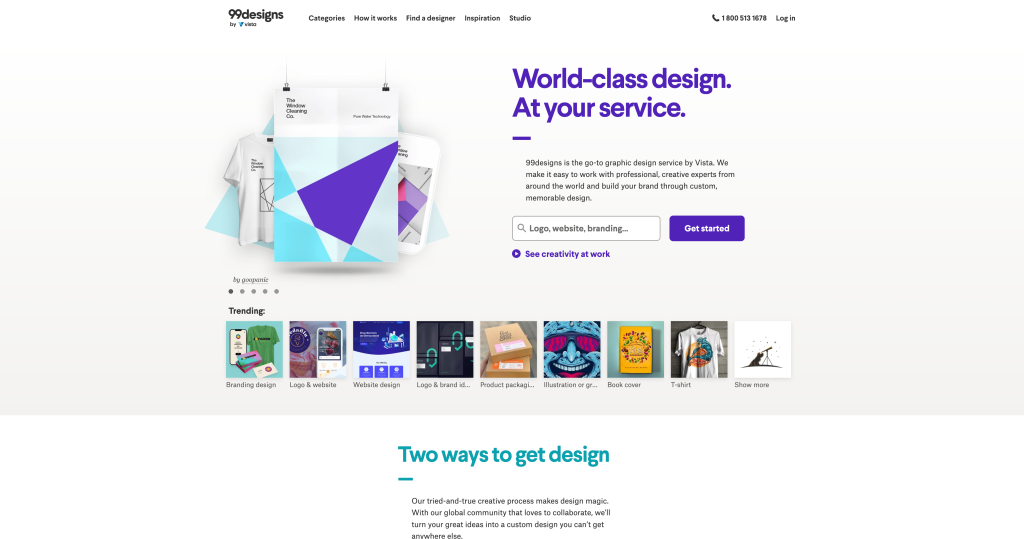 99designs - Is one of the 5 Fiverr Alternatives 