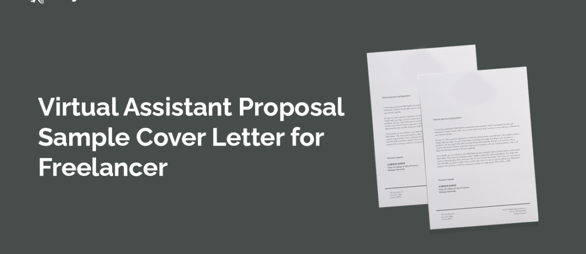 Virtual Assistant Proposal Sample Cover Letter for Freelancer